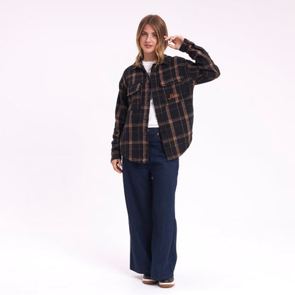Camisa Ml Rusty In The City Ls Overshirt Ld Black