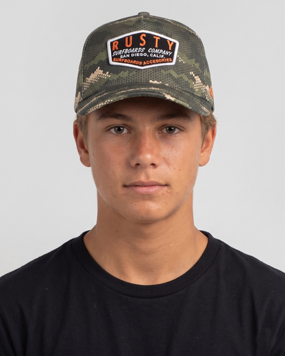 Gorra Rusty Invisible Touch Snapback Cap Jr Camo
