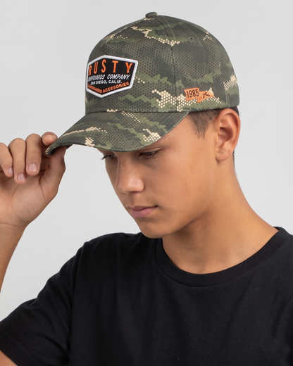Gorra Rusty Invisible Touch Snapback Cap Jr Camo