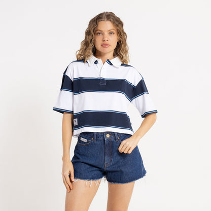 Remera Mc Rusty Jills Boxy Polo Tee Ld Navy