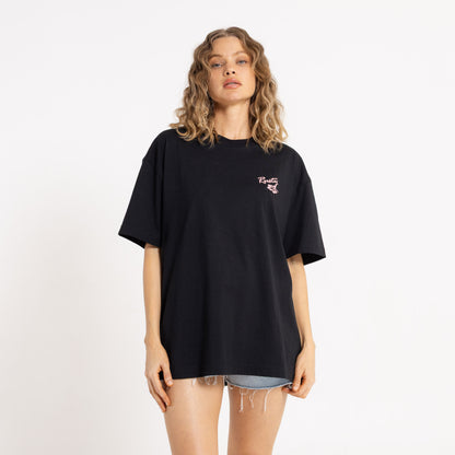 Remera Mc Rusty Jill Standard 2 Dye Relaxed Fit Tee Ld Black
