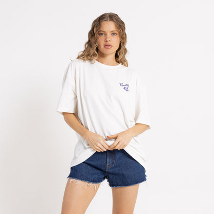Remera Mc Rusty Jill Standard 2 Dye Relaxed Fit Tee Ld White