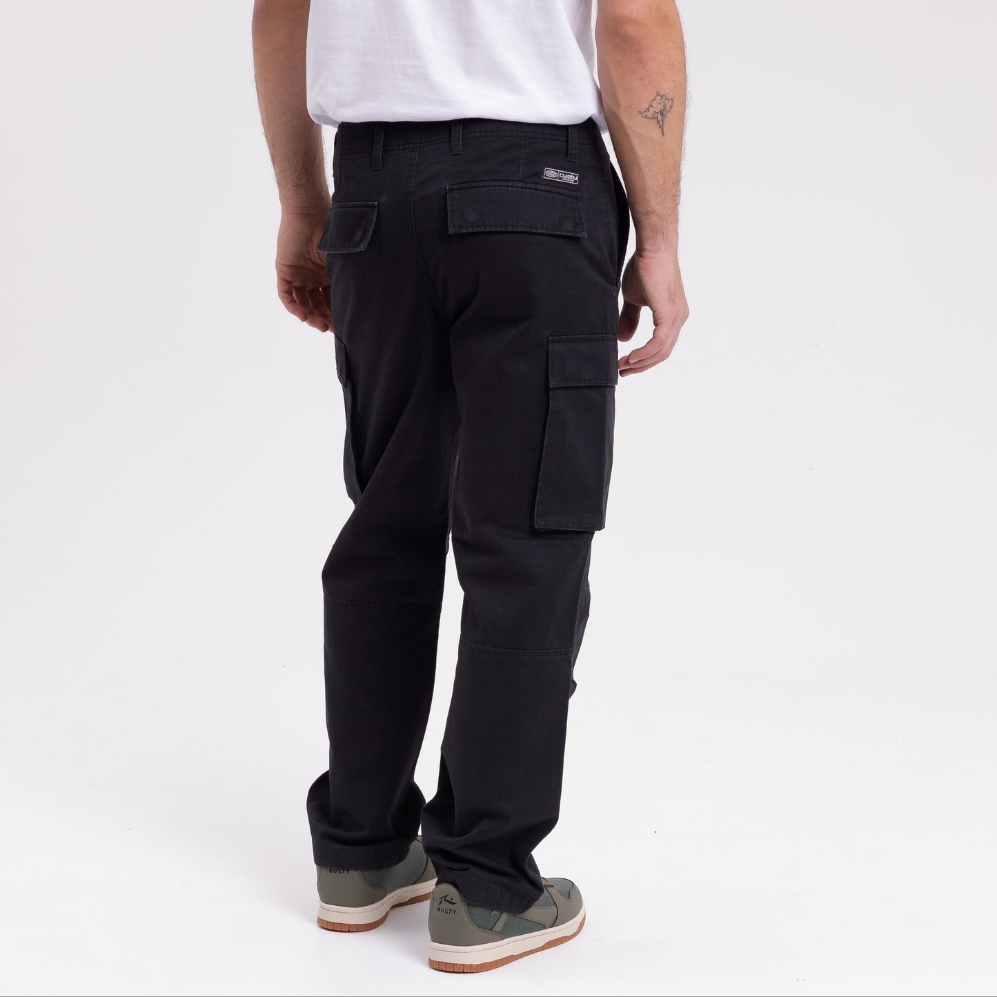 Pantalon Rusty Jonestown Twill Cargo Pant Black
