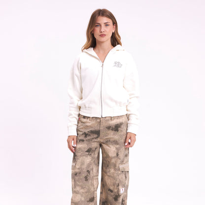 Campera Canguro Rusty Keela Ziphood Ld Egret