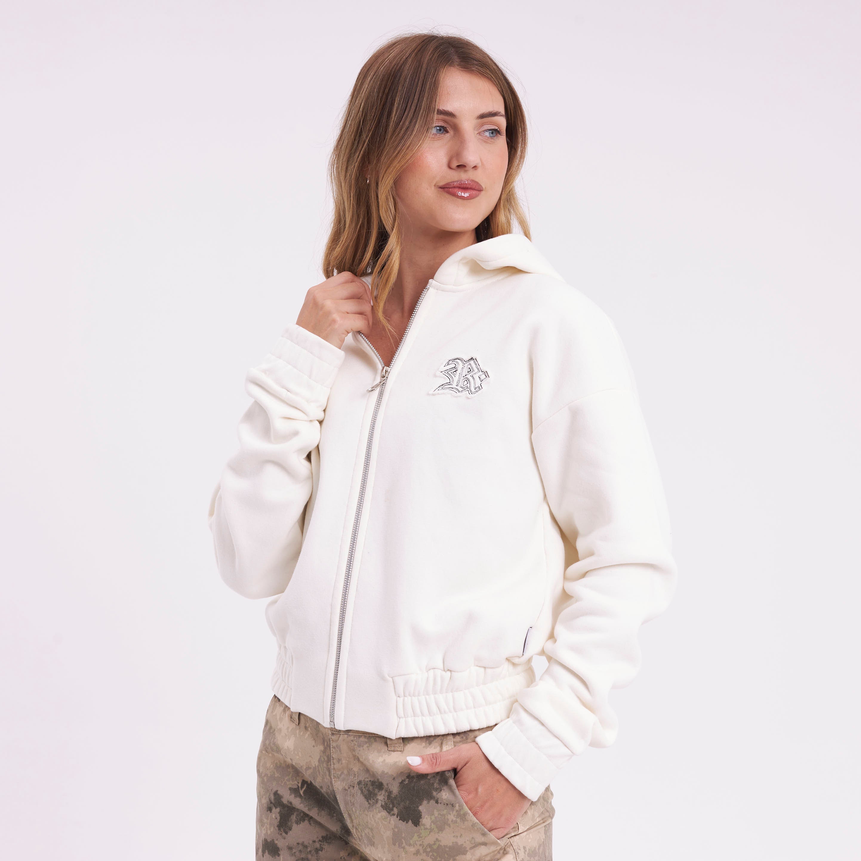 Campera Canguro Rusty Keela Ziphood Ld Egret