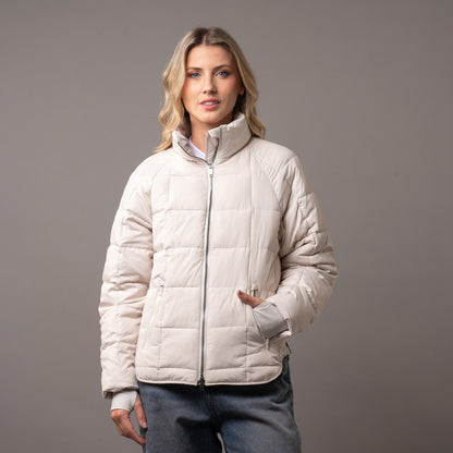 Campera Abrigo Rusty Kiss Me Puffer Coat Ld Off White