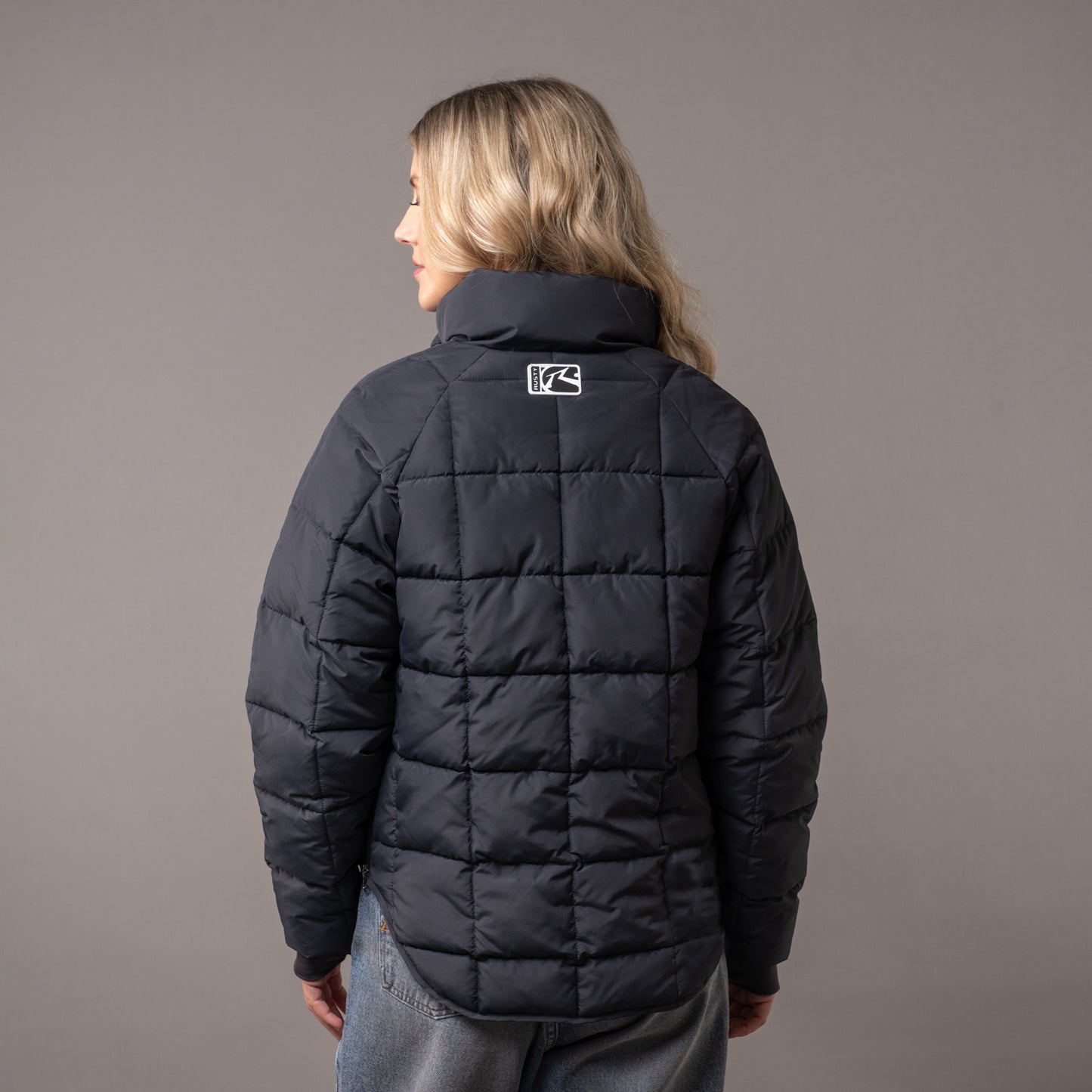 Campera Abrigo Rusty Kiss Me Puffer Coat Ld Carbon
