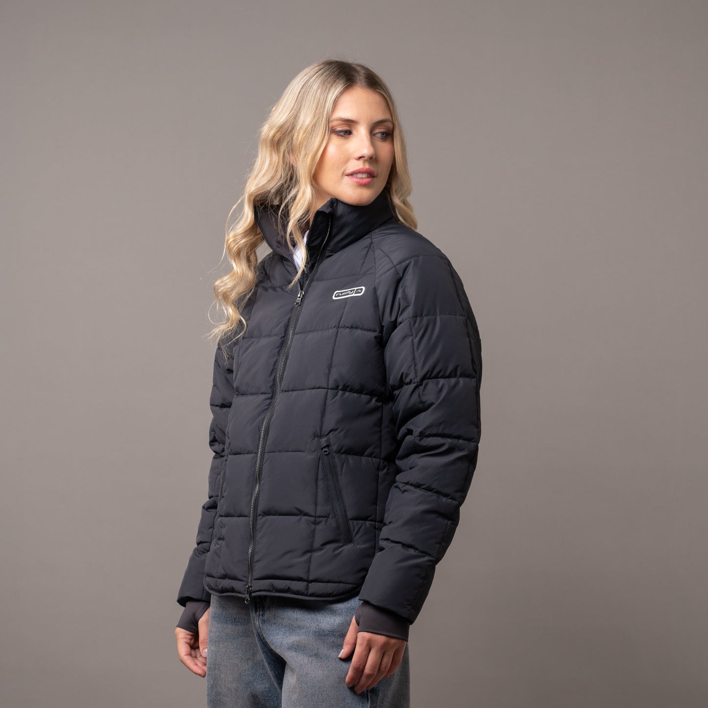 Campera Abrigo Rusty Kiss Me Puffer Coat Ld Carbon