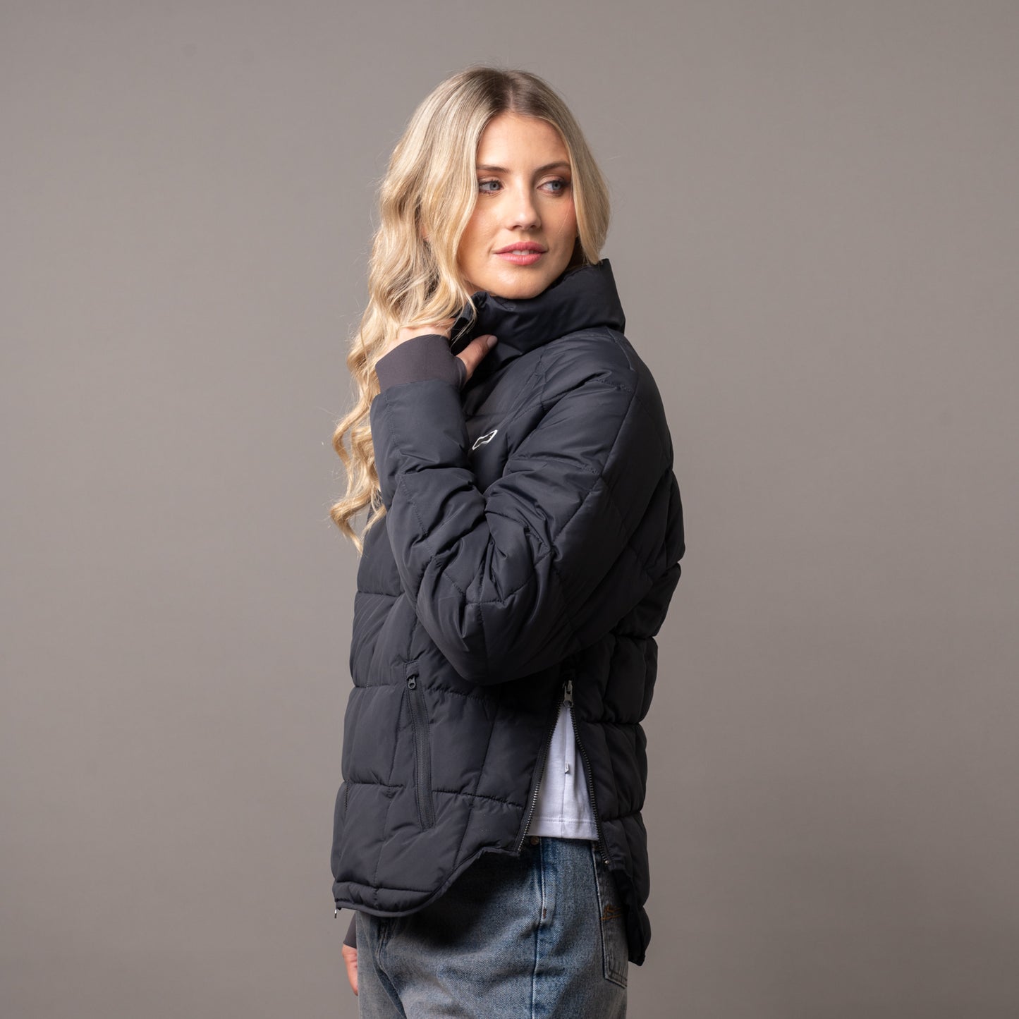 Campera Abrigo Rusty Kiss Me Puffer Coat Ld Carbon