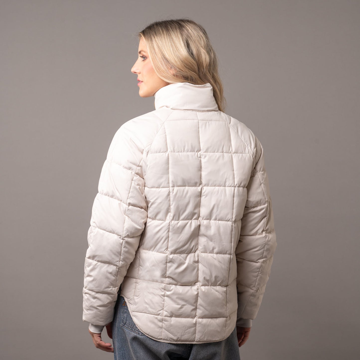 Campera Abrigo Rusty Kiss Me Puffer Coat Ld Off White