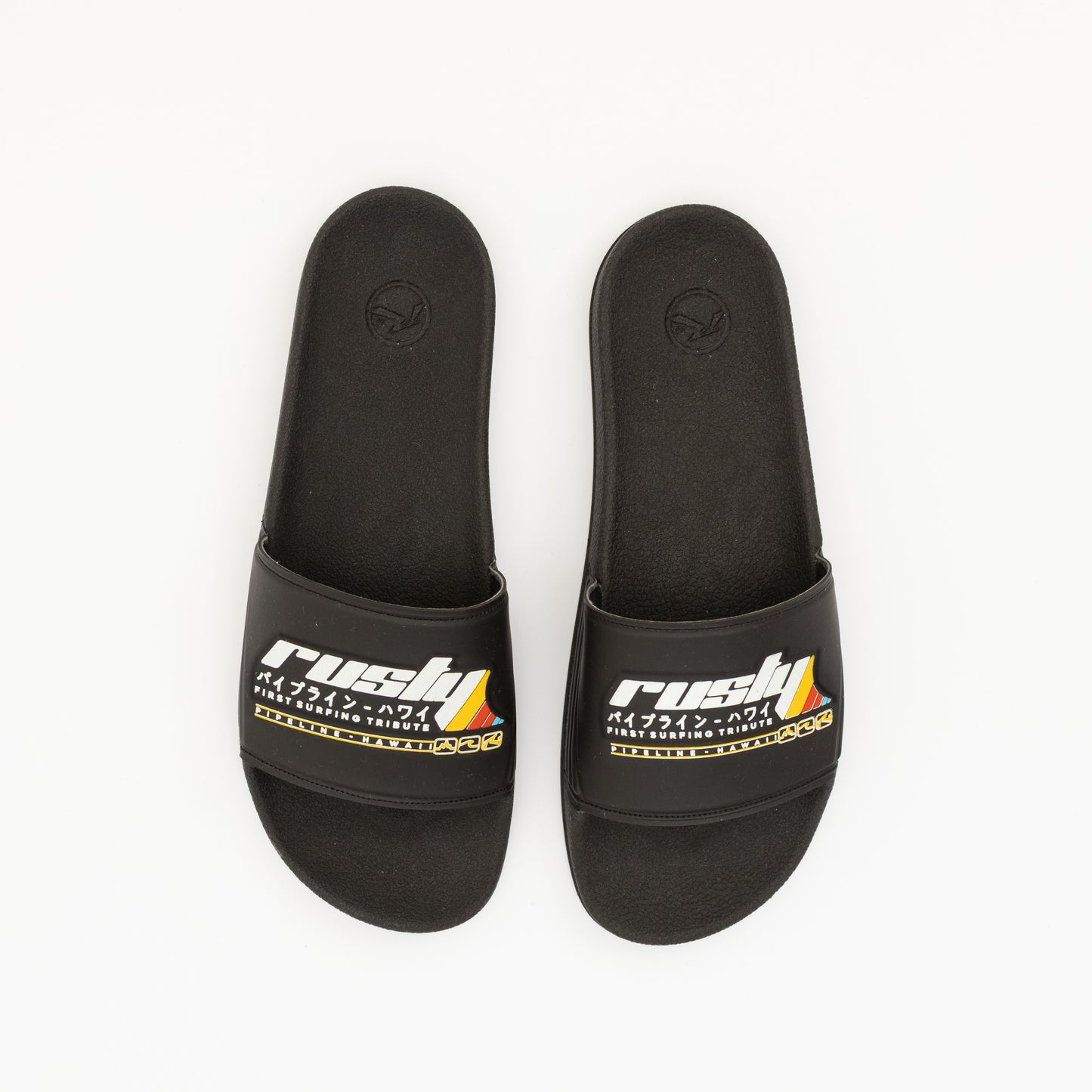 Ojotas Rusty Kagoshima Slide Black