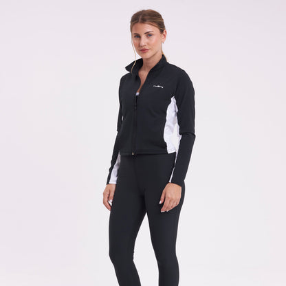 Campera Canguro Rusty Latitud Sporty Zip Through Ld Black