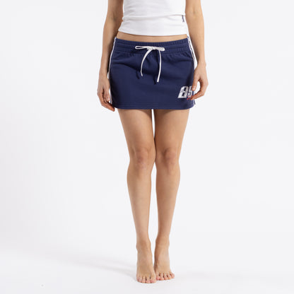 Pollera Rusty Le Jersey Low Rise Mini Skirt Ld Navy