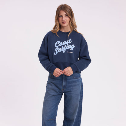Buzo Rusty Le Mans Relaxed Crew Ld Navy