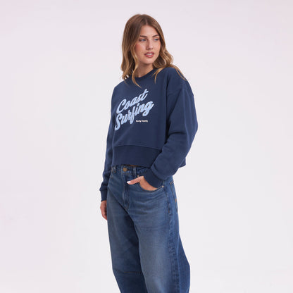 Buzo Rusty Le Mans Relaxed Crew Ld Navy