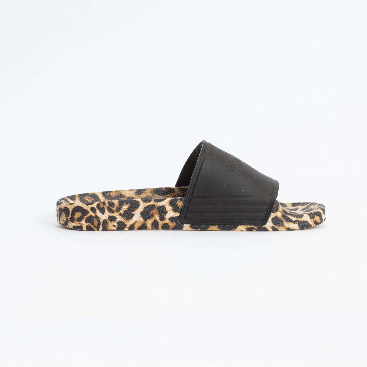 Ojotas Rusty Lennie Leopard Slide Ld Black