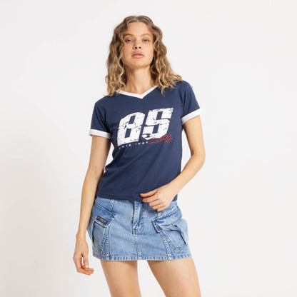 Remera Mc Rusty Le Sports Jersey Baby Tee Ld Navy