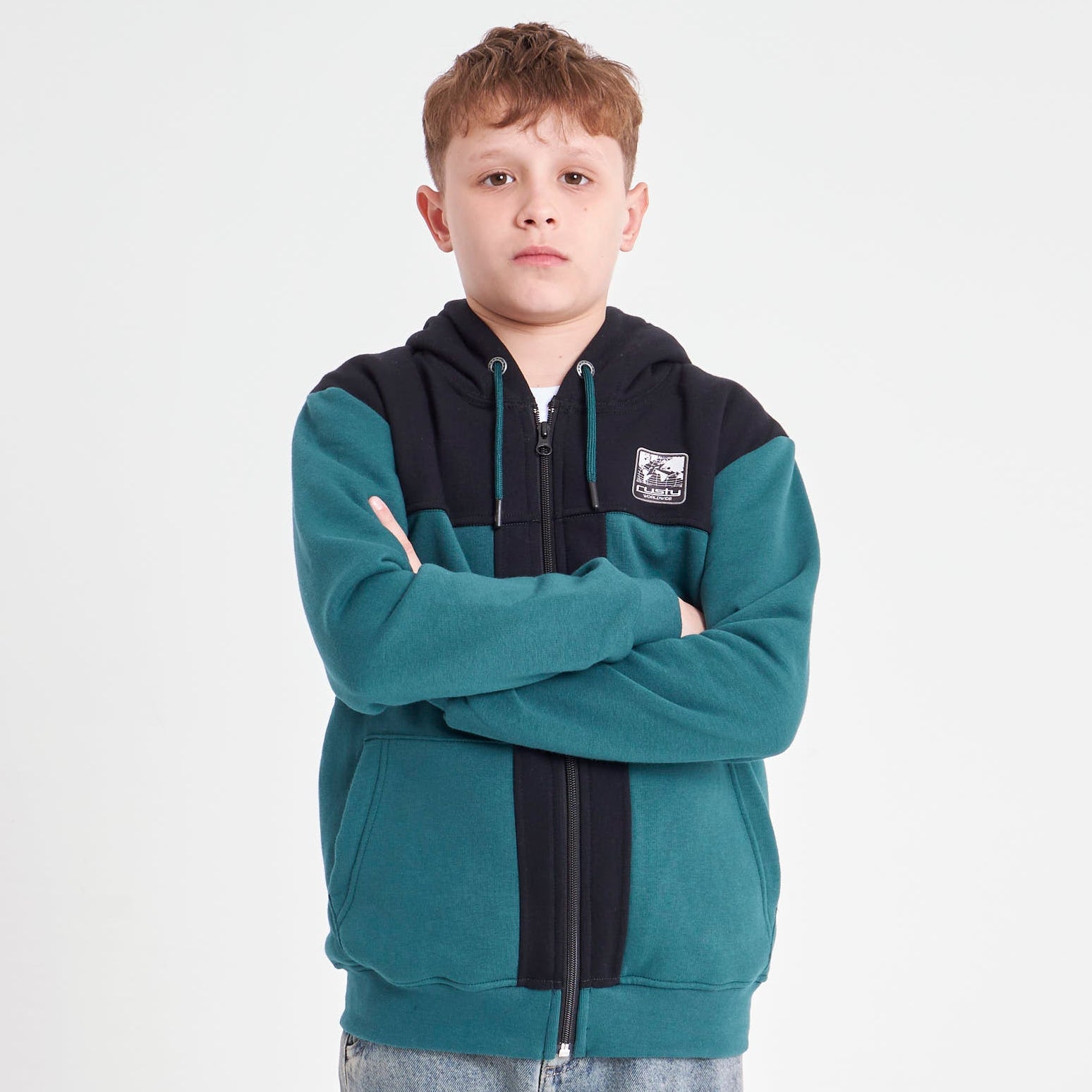 Campera Canguro Rusty Lipa Serie 2 Zh Jr Green B/Black