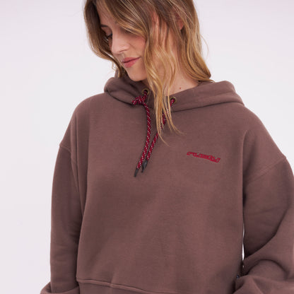 Canguro Rusty Little While Crop Hood Ld Chestnuit