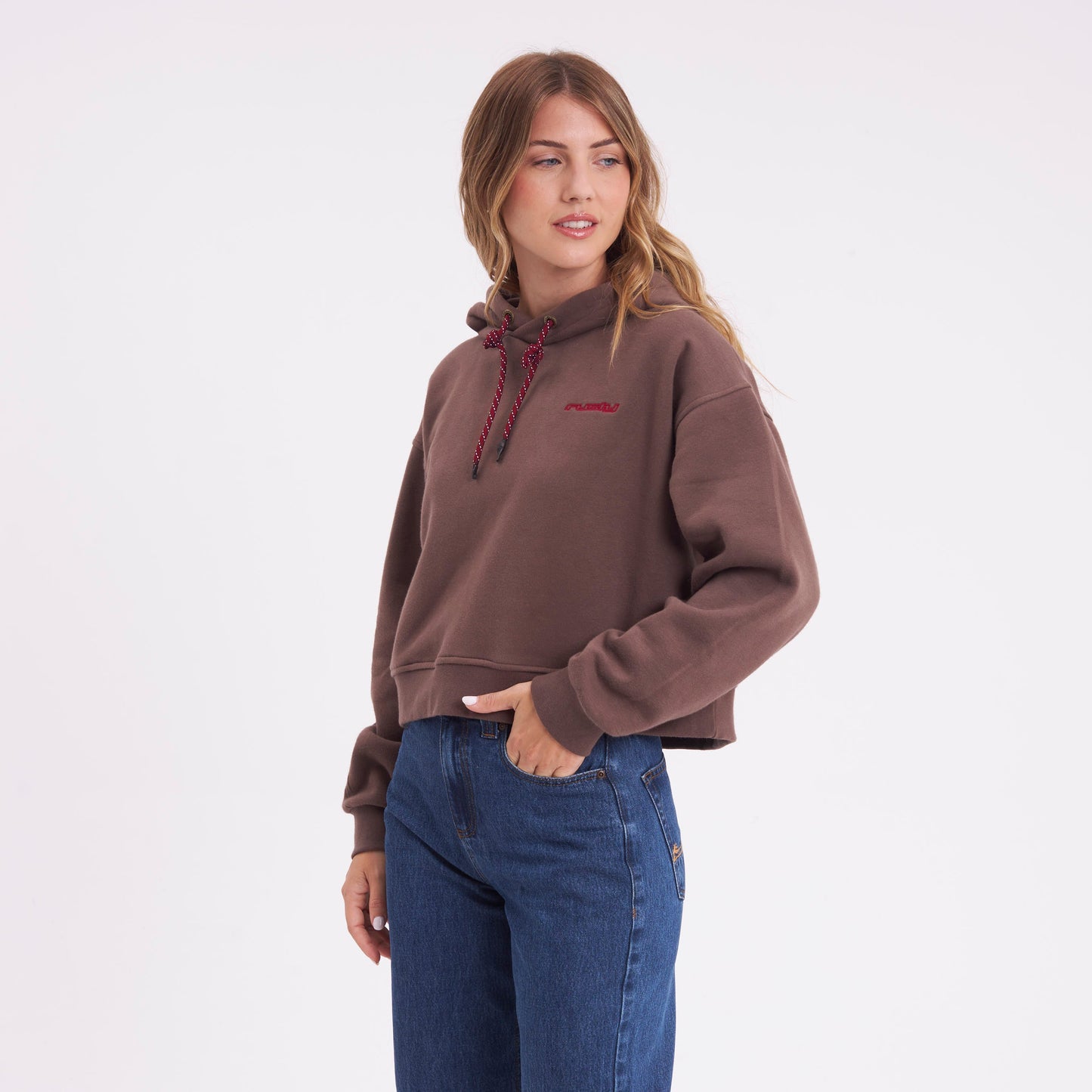 Canguro Rusty Little While Crop Hood Ld Chestnuit