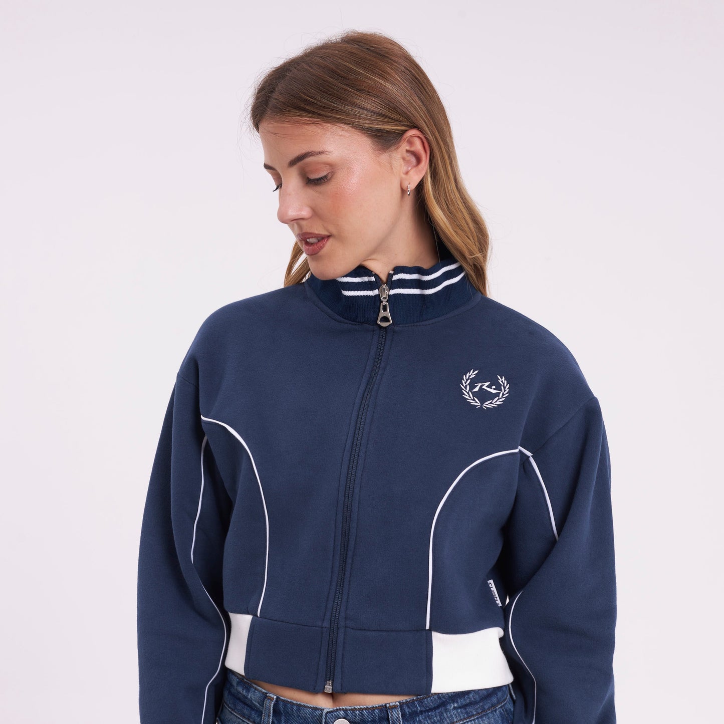 Campera Canguro Rusty Lover Track Zip Through Ld Navy