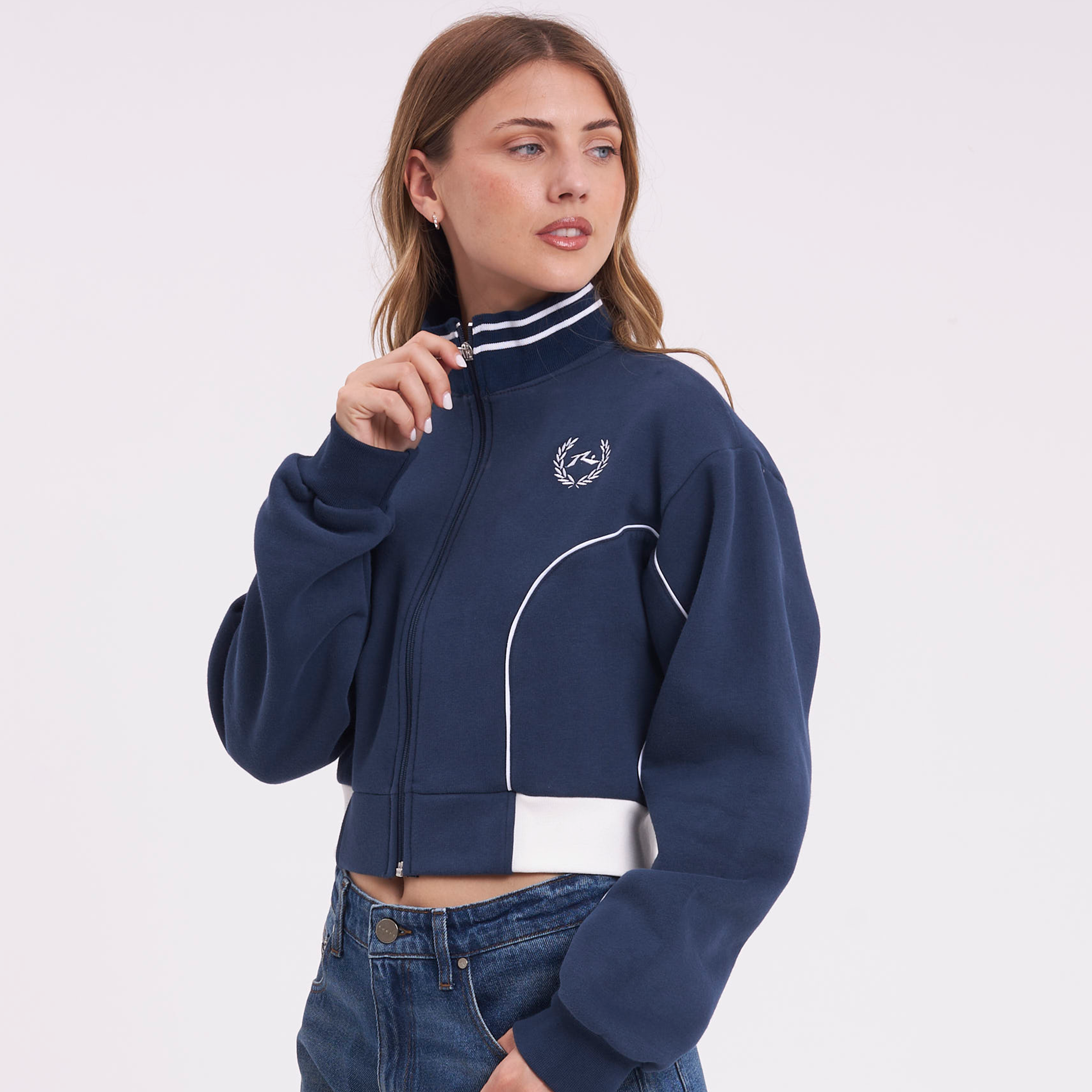 Campera Canguro Rusty Lover Track Zip Through Ld Navy