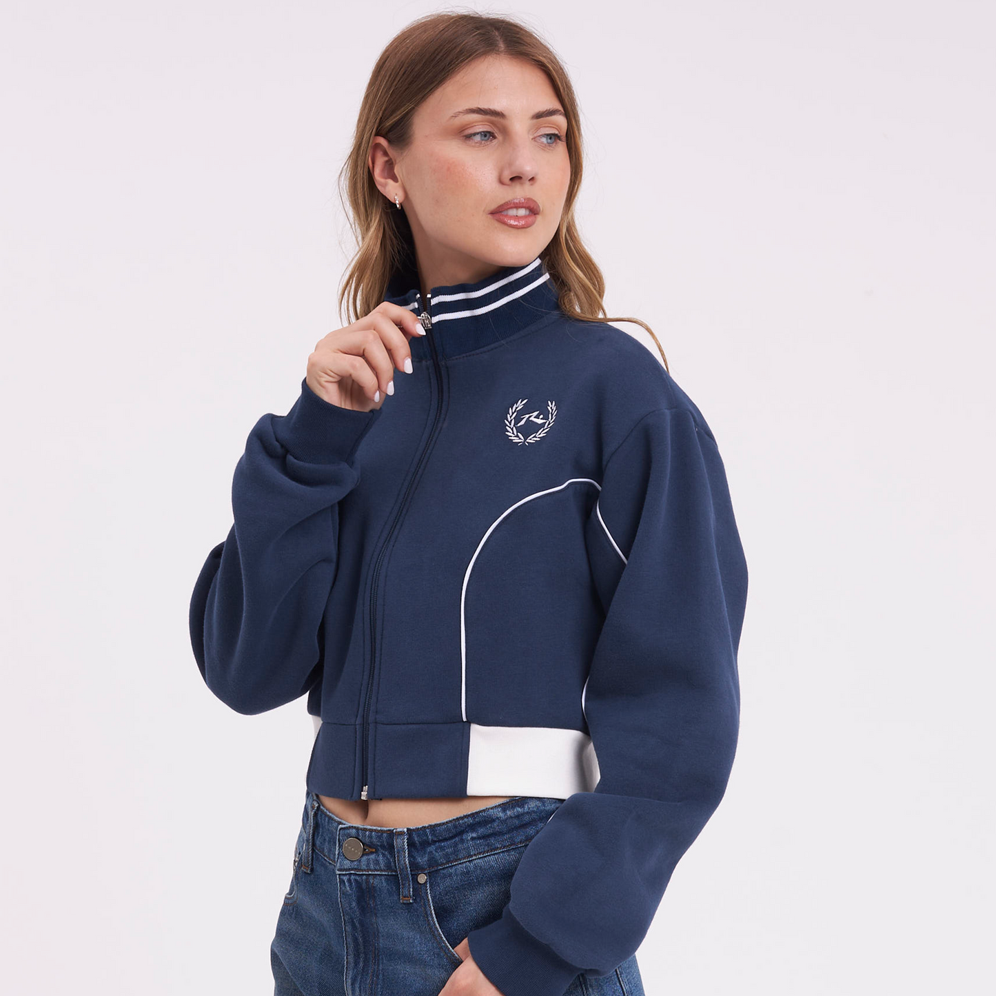 Campera Canguro Rusty Lover Track Zip Through Ld Navy