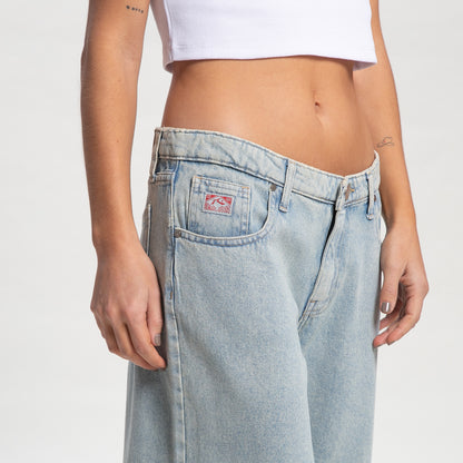 Jean Rusty Low Rise Super Wide Leg Denim Jean Ld Sky Blue