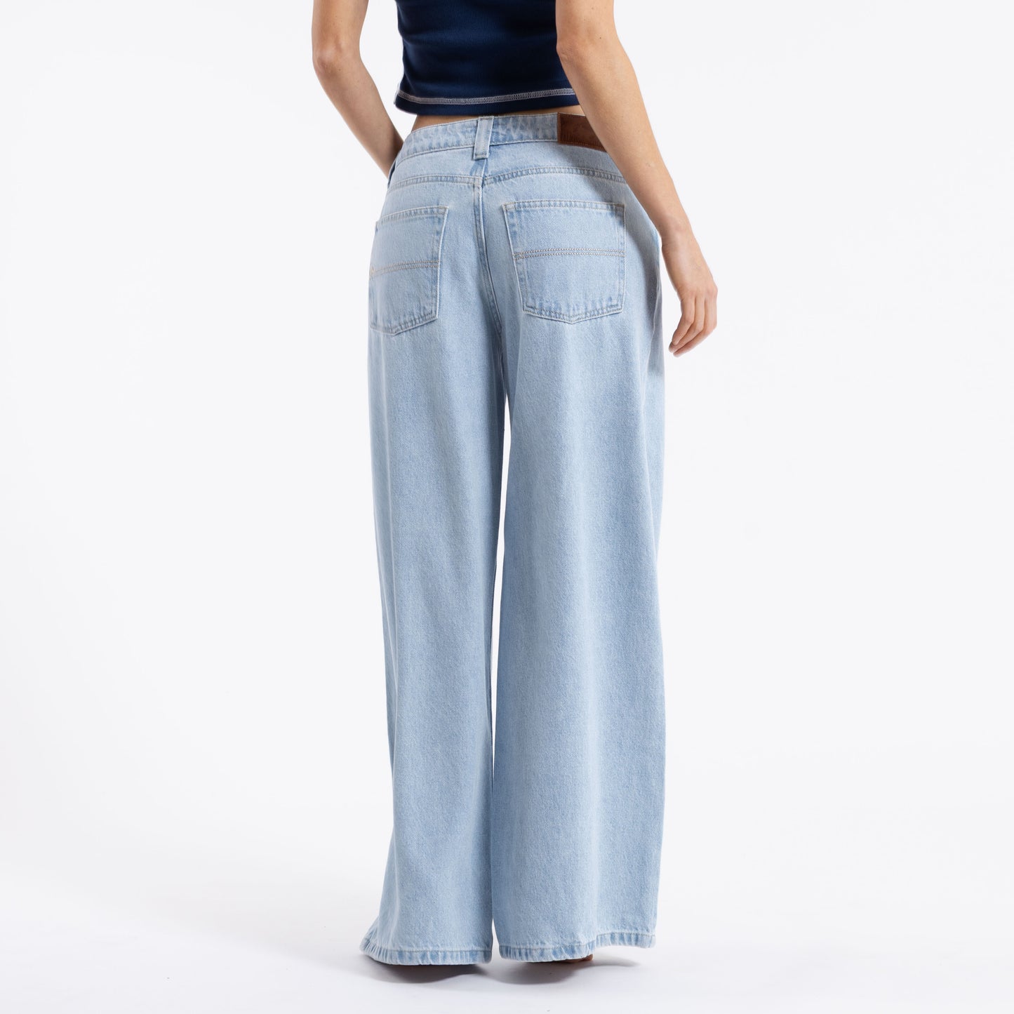 Jean Rusty Low Rise Super Wide Leg Jean Ld Sky Blue