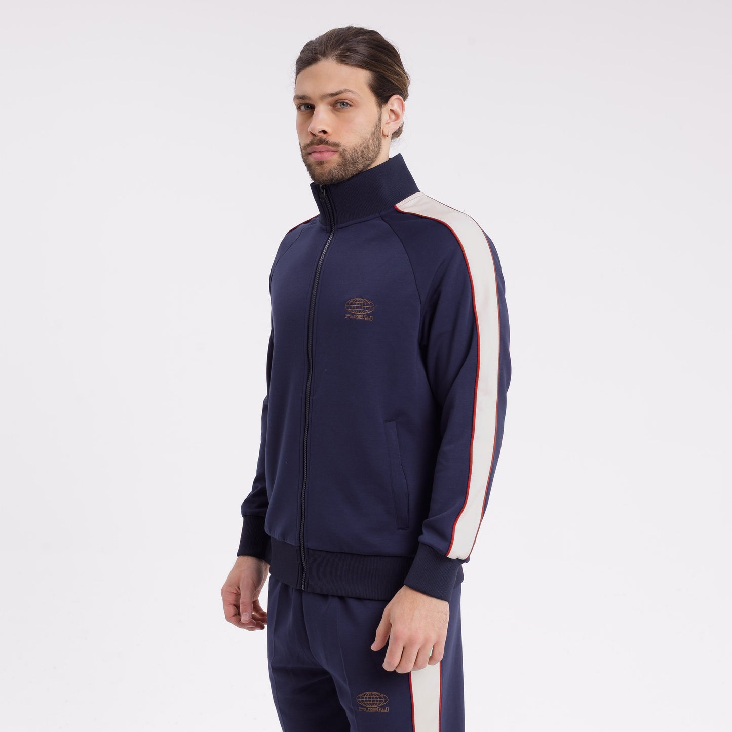 Campera Canguro Rusty Lykke Zip Hood Navy