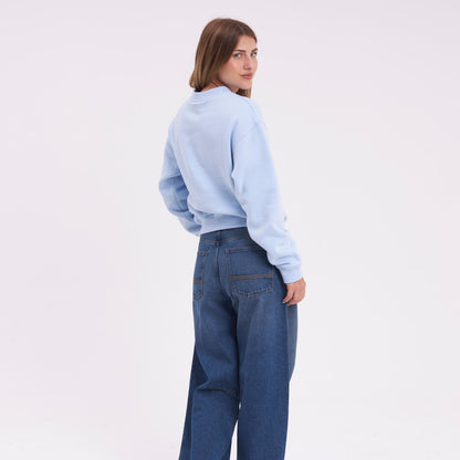 Buzo Rusty Magic Relaxed Crew Ld Retro Blue