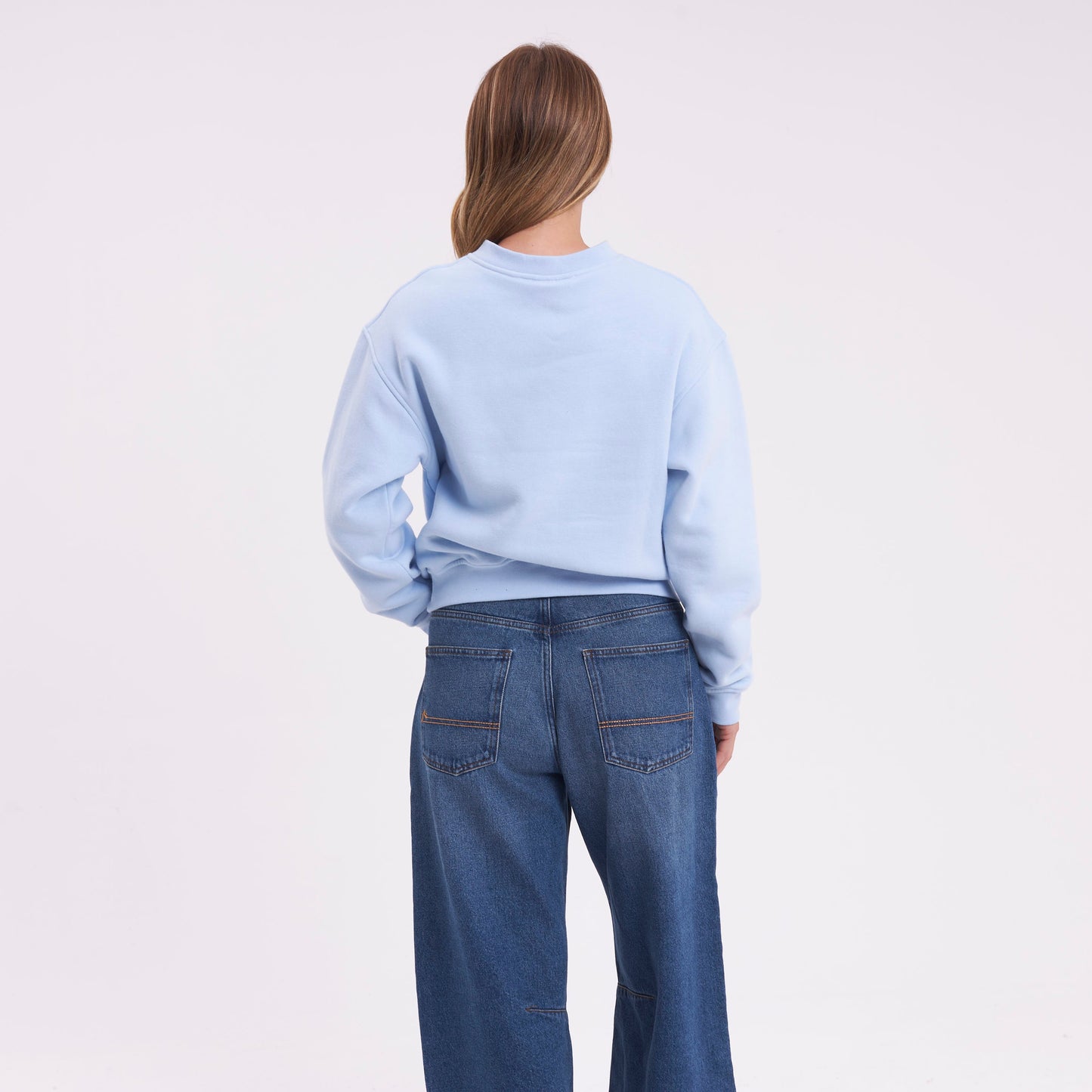 Buzo Rusty Magic Relaxed Crew Ld Retro Blue