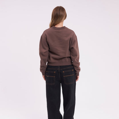 Buzo Rusty Magic Relaxed Crew Ld Chestnuit