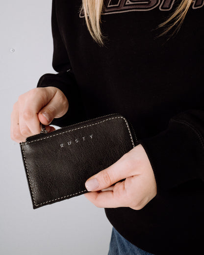 Billetera Rusty Mallory Card Holder Black