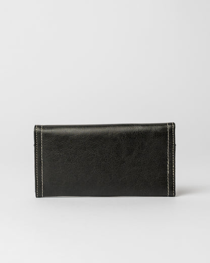 Billetera Rusty Mallory Flap Wallet Black