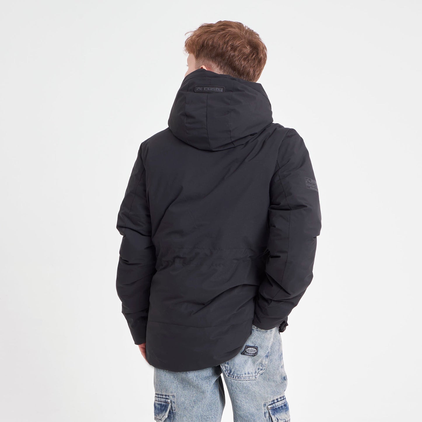 Campera Abrigo Rusty Manchester Parka Jacket Jr Black