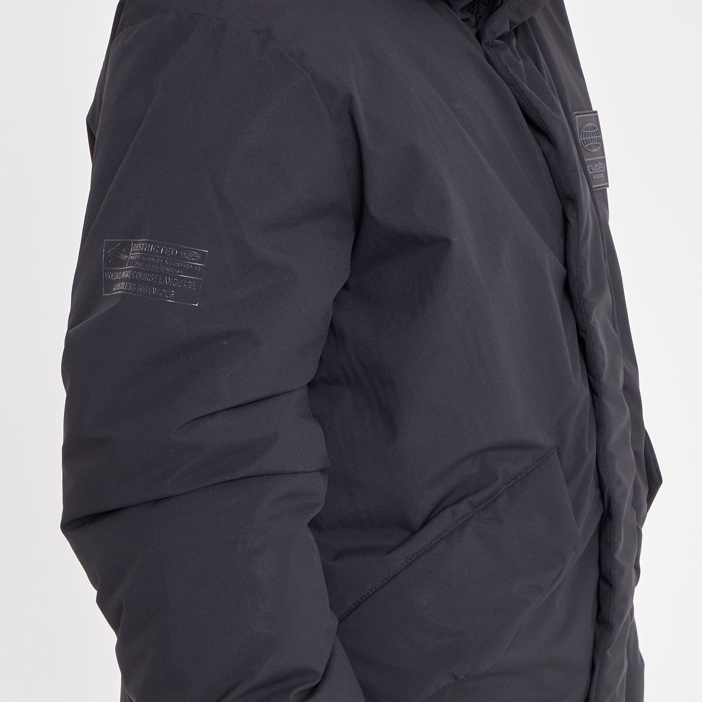 Campera Abrigo Rusty Manchester Parka Jacket Jr Black