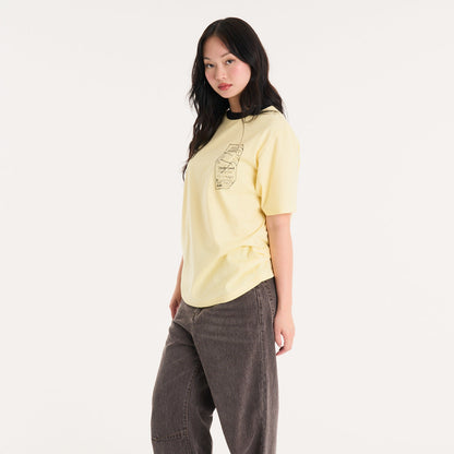 Remera Mc Vulk Market Tee Pastel Yellow