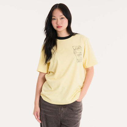 Remera Mc Vulk Market Tee Pastel Yellow