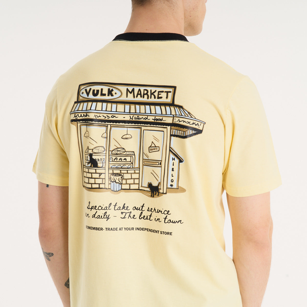 Remera Mc Vulk Market Tee Pastel Yellow
