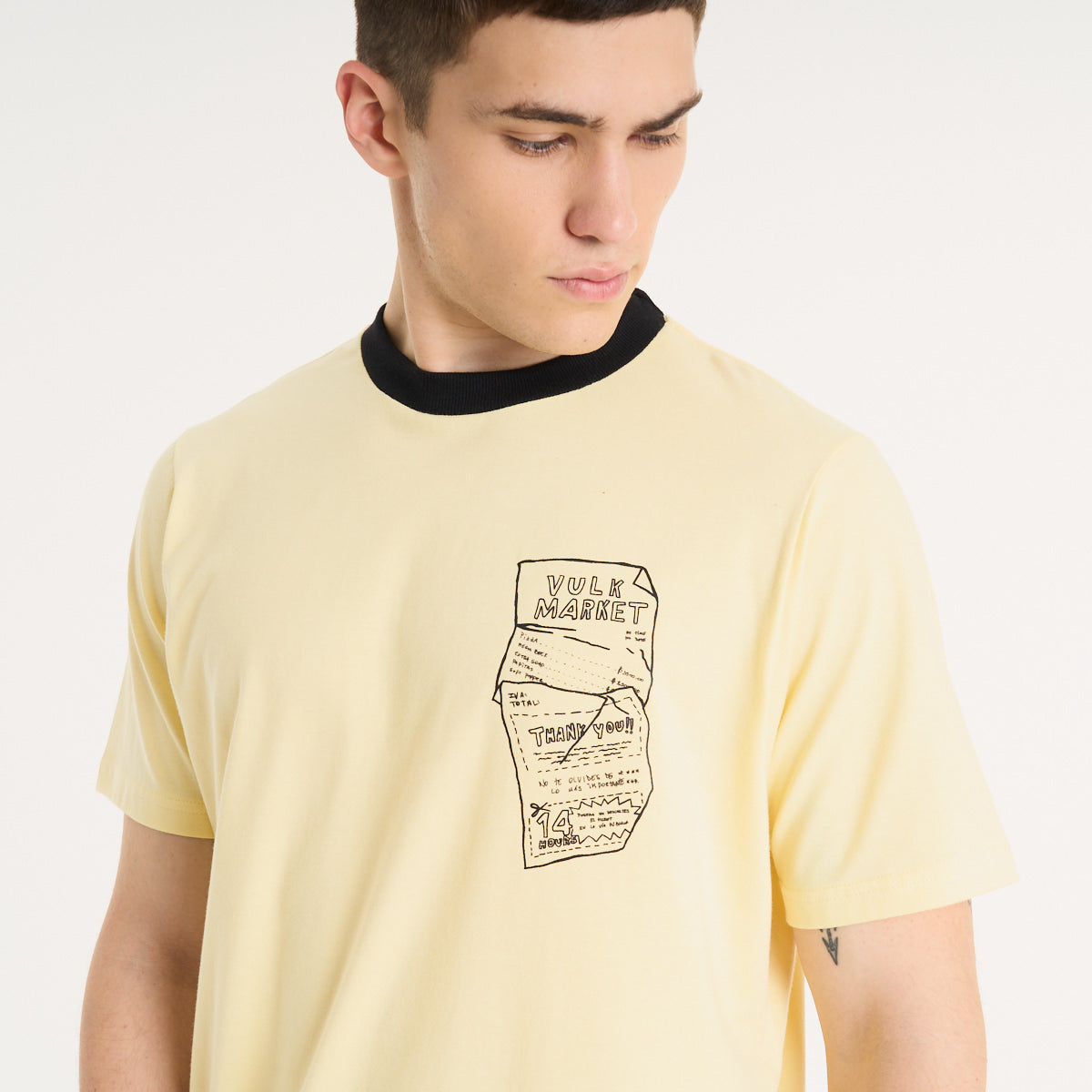 Remera Mc Vulk Market Tee Pastel Yellow
