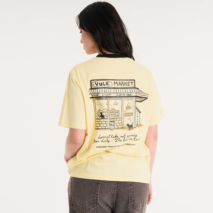 Remera Mc Vulk Market Tee Pastel Yellow