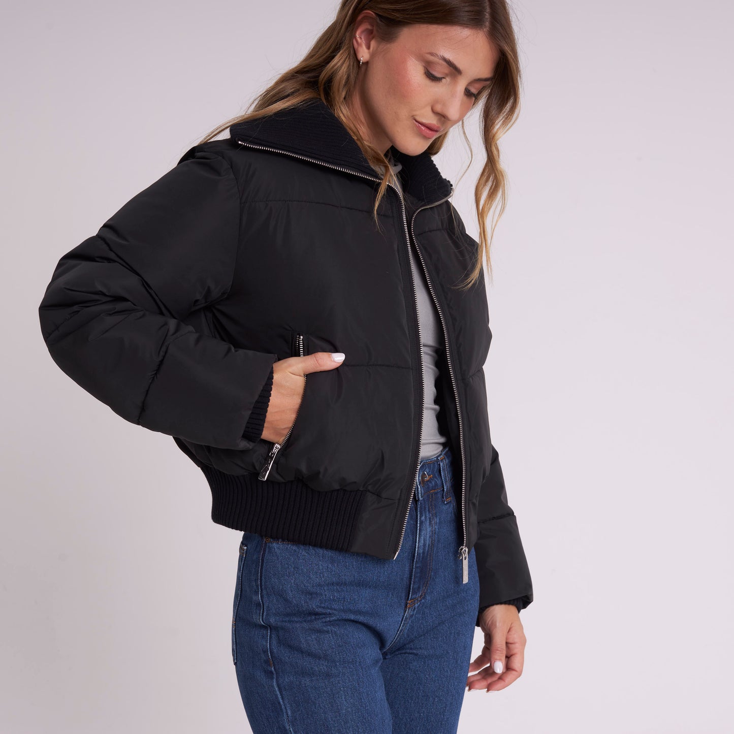 Campera Abrigo Rusty Marry On Puffer Coat Ld Black