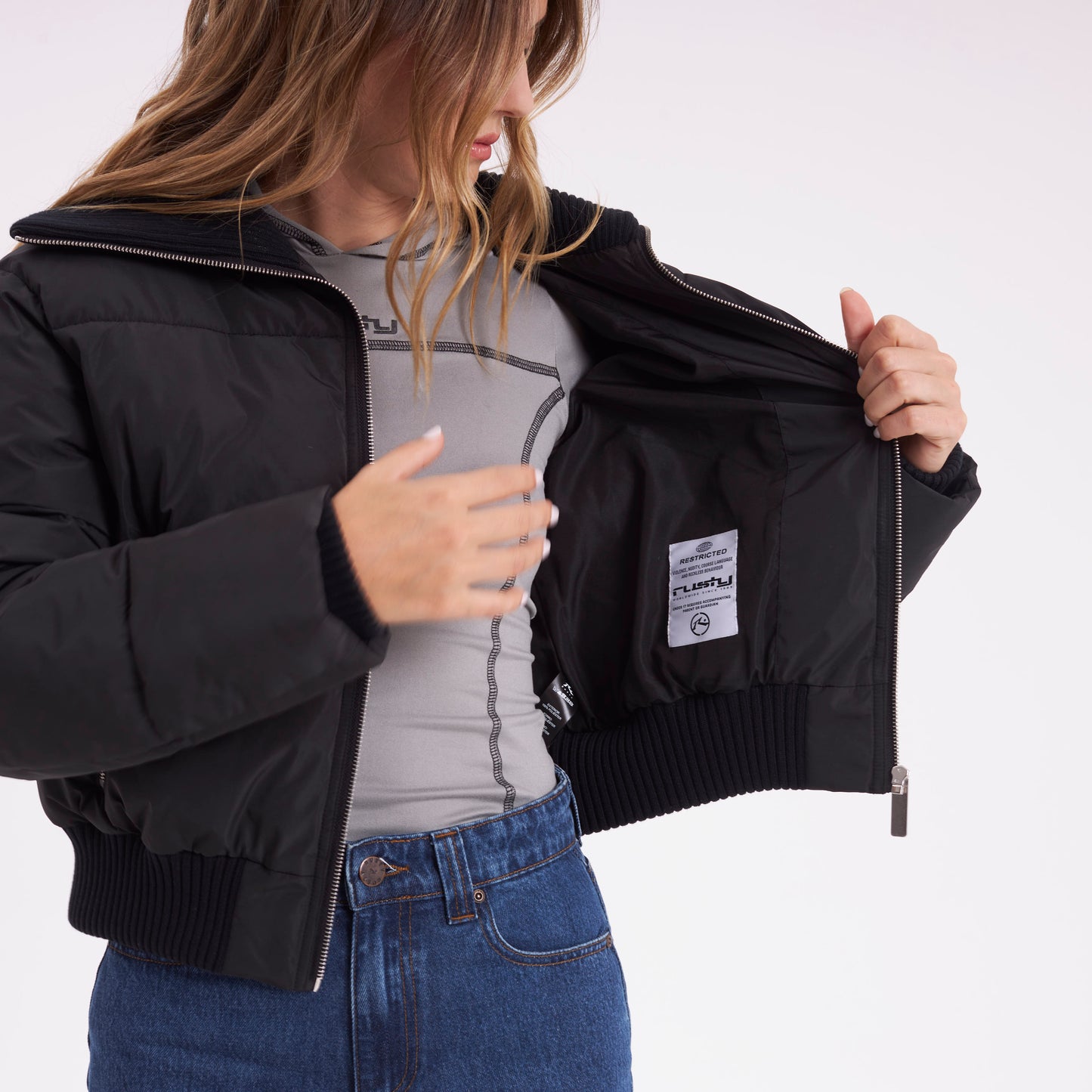 Campera Abrigo Rusty Marry On Puffer Coat Ld Black