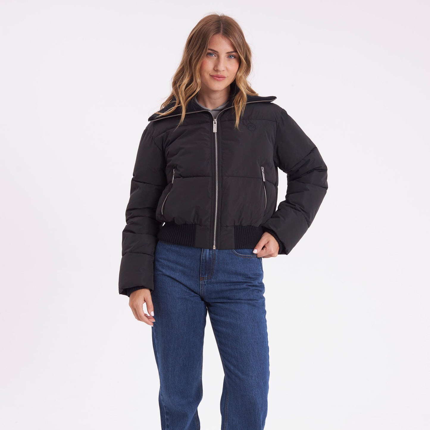 Campera Abrigo Rusty Marry On Puffer Coat Ld Black