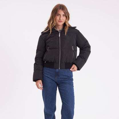 Campera Abrigo Rusty Marry On Puffer Coat Ld Black