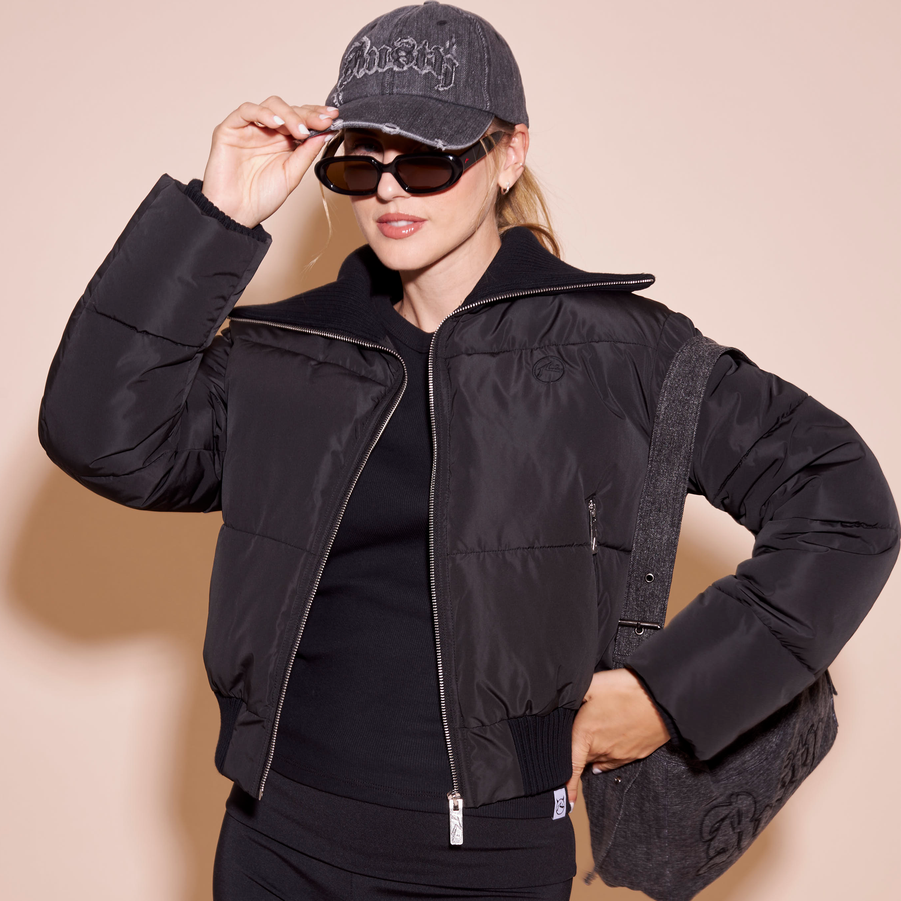Campera Abrigo Rusty Marry On Puffer Coat Ld Black