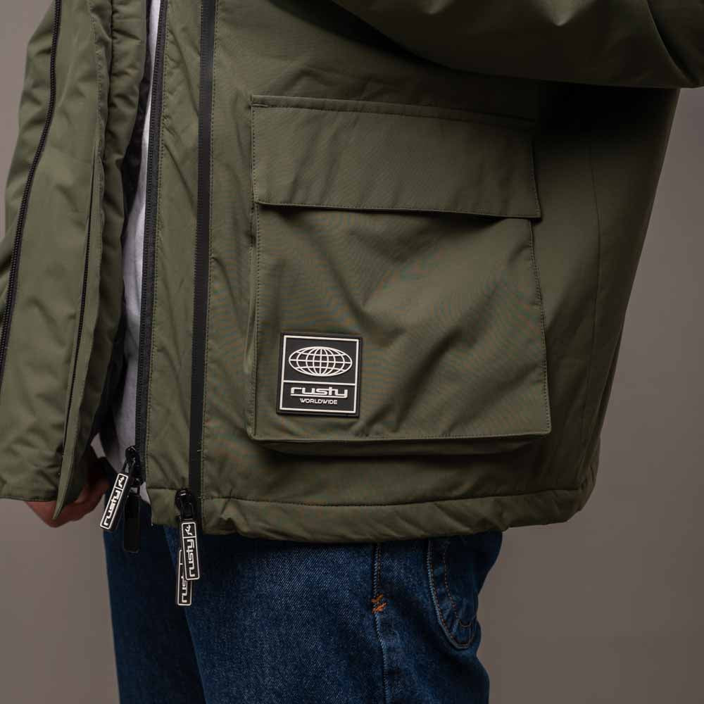 Campera Abrigo Rusty Matching Army