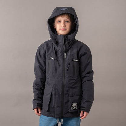 Campera Abrigo Rusty Matching Jacket Jr* Coal