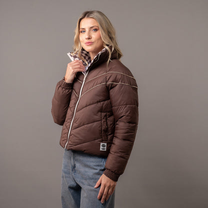 Campera Abrigo Rusty Memories Puffer Coat French Roast